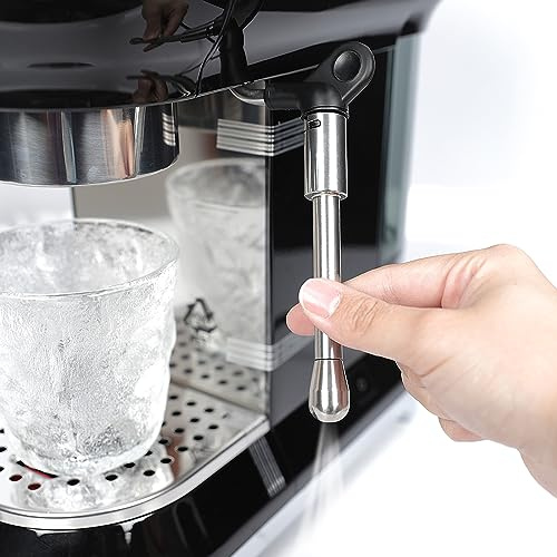 Coffee Machine Steam Nozzle Replacement, For Smeg ECF01 Delonghi EC680 ECP33.21 D3T Pro Ecam 350.15 E-MAX ETAM 29.510 304 Stainless Steel Steam Wand Coffee Machine Accessories