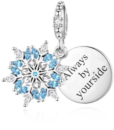Weihnachts Schneeflocken Charms aus Sterlingsilber für Pandora Charm immer an Ihrer Seite