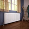 ELEGANT Traditional Cast Iron Style White Triple Column Horizontal Radiator 600x1400 mm Perfect for Living Room Bedroom Kitchen