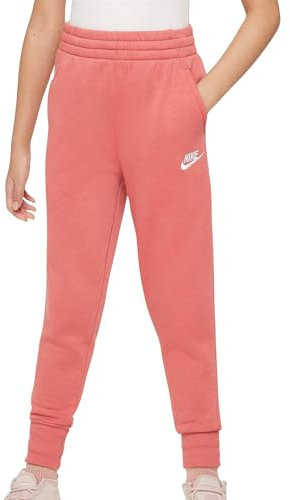 Nike Mädchen Full Length Pant G NSW Club FLC Hr FTD PNT Lbr, Adobe/Adobe/White, FD2921-655, XS