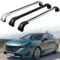 AVLIK DachträGer RelingträGer für Peugeot 308 SW 2021-2023, Dachgepäckträger Aluminium AbschließBar mit Geschlossene Dachreling A Paar,Silver Black-1 Pair