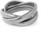 Emibele Mehrschichtiges Stapelarmband, 18 Karat versilbertes Titan-Armband Stapelbares Stretch-Armband Elastisches Schlangenketten-Armband, Einfaches Modisches Stapelarmband für Frauen Teenager,Silber
