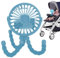 Dtaigou -Kinderwagen-Ventilator, tragbarer Kinderwagen-Ventilator für Reisen,Drehbarer Clip-Lüfter für Kleinkinder-Kinderwagen - Drehen Sie den flexiblen Stativ-Handventilator für Autositze