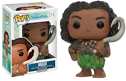 Funko Pop Maui with Magical Fish Hook+ Protector: Moana Pop! Disney Vinyl Figure (Gift Set Bundled with ToyBop Brand Box Protector Collector Case)