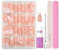 OKAQEE French Nude Square Glossy False Nails - 240 Pcs (12 Sizes) with Glue & Tools - Full Cover Nails French Tip - Press On Nails Girls Nails Art