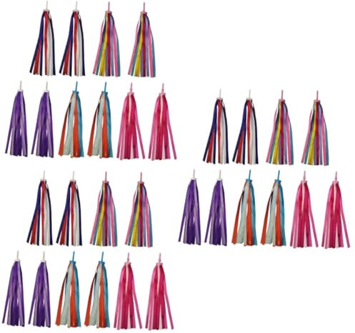 KOMBIUDA 3 Sets Wunderschöne Lenker-luftschlangen Für Kinder Lenker-luftschlangen Bänder Quasten Für Dekorationen 5 Paar * 3