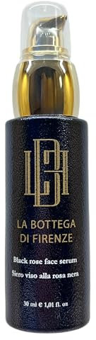 La Bottega di Firenze Siero Viso alla Rosa - 30 ml [Siero Viso], Acido Ialuronico, Collagene, Acqua di Rosa, Rigenerazione Cellulare, Protezione Antiossidante