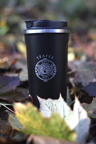 Teafee Thermo Flask || Temperature LED Display (Black)