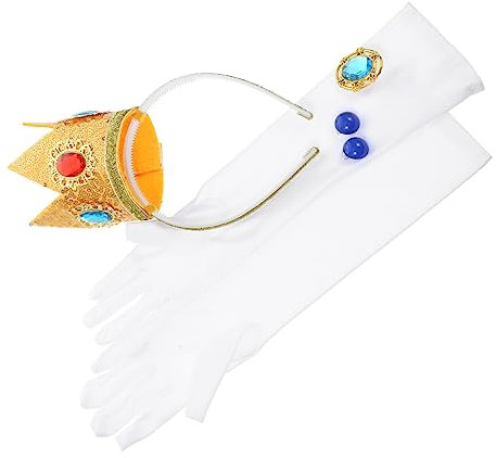 Veemoon 1satz Prinzessin Kostüm Zubehör Krone Haarband Ohrringe Und Mehr Für Rollenspiele Cosplay Und Partys Leicht Bequem Und Langlebig Für Unvergessliche Auftritte