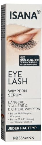 Isana Wimpern & Augenbrauen Serum, für längere und vollere Wimpern, für jeden Hauttyp