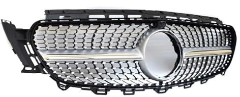 Sport Kühlergrill Für E-Klasse Limousine W213 S213 Kombi A238 Für Cabrio C238 Coupé 2017 2018 2019 Autogrill Schwarz & Silber Frontgrill Kühlergrill Vorne(Silver)