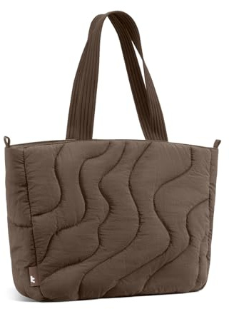 tomtoc Puffer Laptop Tragetasche für Damen, 10L Tote Bag für 13-14 Zoll Macbook, Leichte Schultertasche Handtasche, Modische Laptoptasche Damen für Shopper, Arbeit, Reisen und Alltag
