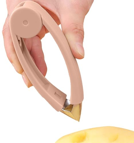 Quorvex Ananas-Augenentferner | Erdbeerentkerner Und Stielentferner Edelstahl - Ergonomische Zange Küchenhelfer Für Obst Kartoffeln Kirschtomaten