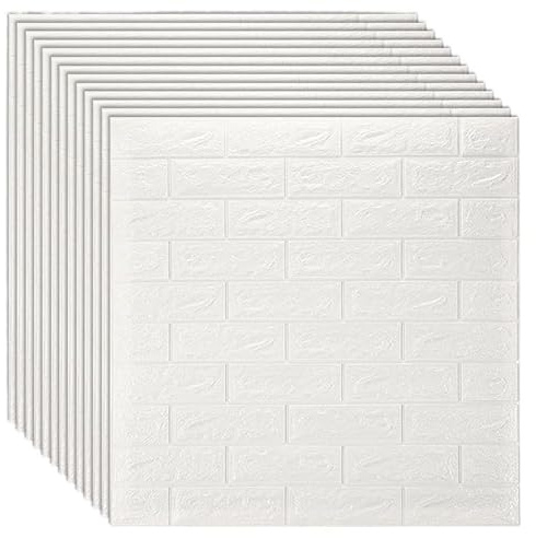 Pvc Wandpaneele,3d Wandpaneele 10 Stücke 3D Wandaufkleber Nachahmung Ziegel Schlafzimmer Dekor Wasserdicht Selbstklebende Tapete Wohnzimmer Küche TV Hintergrund