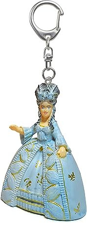 Papo 02219 Marie Antoinette Schlüsselanhänger, Blau Gelb