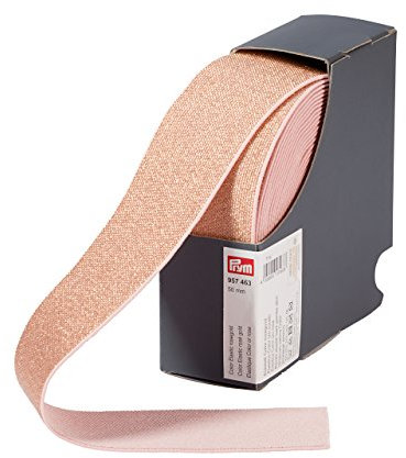 Prym 957463 Elastik Band, Polyester, Rose Gold, 8 x 6 x 3 cm