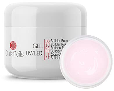 Gel Builder UV Rose 30 ml - Pour ongles en gel/UV/LED Construction Rose - Outlet Nails