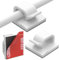 Yocice Upgraded Cable Clips 40pcs with Strong Adhesive Tapes,Wire Holder Organizer Cord Management for Car, Office and Home,White- CC04,Upgraded