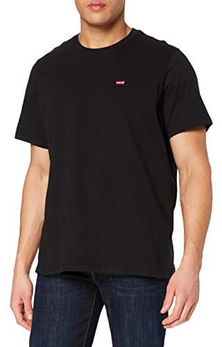 Levi's Men's Big & Tall Original Housemark Tee T-Shirt, Mineral Black, 3XL