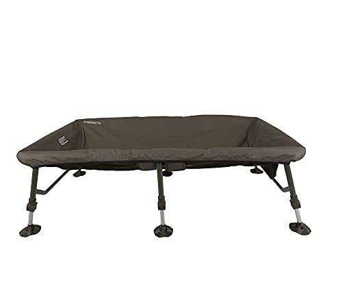 Trakker Sanctuary Cradle XL | Carp Mat | Safely Supports Large Carp | Solid Internal Cover | Fish Friendly and Easy Clean | Fast Drain Mesh | 6x Adjustable Legs and Rotating Mud Feet | Code 212704