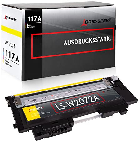 Logic-Seek Toner kompatibel für HP 117A W2072A für HP Color Laser 150 a 150 nw 150 Series MFP 170 Series MFP 178 nw MFP 178 nwg MFP 179 FNG MFP 179 fnw Yellow[MIT CHIP]