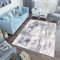 TAPISO Sky Teppich Kurzflor Modern Beige Blau Grau Hellgrau Vintage Meliert Verwischt Design Wohnzimmer Schlafzimmer 3D Optik ÖKOTEX 250 x 350 cm