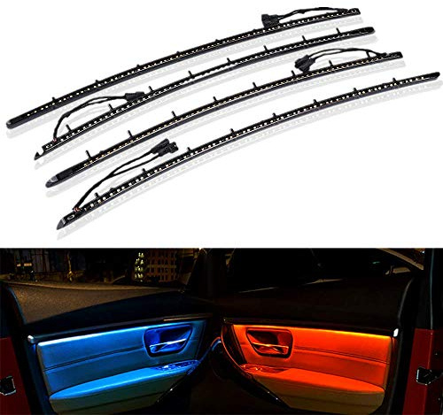 Interior Car Lights, Car LED Strip Light Upgrade 2 Colors Car Door Panel Ambient Light Fit for 3 Series F30 2013-2019