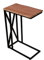 SAM Laptoptisch Granada, Akazienholz massiv + naturfarben, Beistelltisch mit schwarzem Metallgestell, 47,5x27x67,5 cm