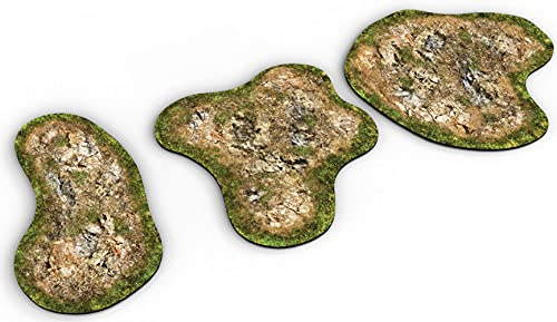 2D-Gelände - Grobes Gelände kompatibel mit Warmachine & Hordes, Age of Sigmar, SOIAF, Warhammer 40k, Star Wars Legion und andere Miniaturspiele und RPG
