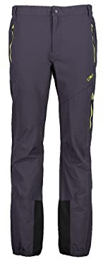 CMP M Pant I Grau - Elastische leichte Herren Trekkinghose, Größe 52 - Farbe Antracite Lime