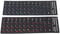 PENO Russian Keyboard Sticker, 2Pcs Russian Alphabet Keyboard Sticker Unique Coating Waterproof Dustproof PVC Specifically Designed for Laptop Computer Desktop PC Keyboards (1 Blue and 1 Red)