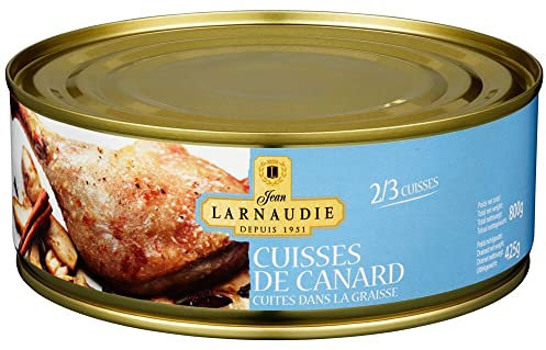 Jean Larnaudie Confit de Canard Maigre 2 bis 3 Cuisses - Entenkeulen Enten-Confit 800g