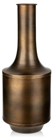 Vasen Groß Vintage Metall Bronze Blumenvase Rustikale Dekovasen für Blumengesteck, Shabby Chic Vintage Stil Tischvase