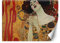 Feeby Papier Peint Intissé Gustav Klimt Femme 250x175 cm or XXL Moderne Décoration Murale Tableaux Muraux Tapisserie Salon Chambre à coucher Art Nouveau