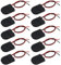 Be In Your Mind 10pcs Support de Batterie Coin Pile 3V CR2032 Bouton Support de Batterie Boîtier de Prise avec Interrupteur Marche/Arrêt Fil de Plomb 26AWG, Noir