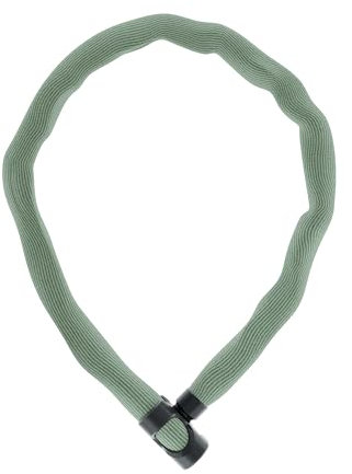 ABUS Kettenschloss IVERA Chain 7210 – Fahrradschloss mit hochflexibler IvyTex-Kunstfaserummantelung – ABUS-Sicherheitslevel 8 – 85 cm – Farbe: Antracite