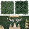 NETAP Graswandpaneele, 25,4 x 25,4 cm (12 Stück), 4-lagiger künstlicher Buchsbaum, künstliche grüne Wand für Innenbereich, Gartenparty, Hochzeit, Hintergrund, Innen- und Außenbereich,