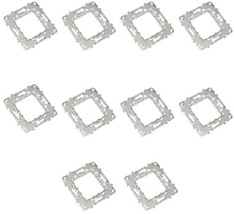 RASMACOR | Pack 10 unidades Schneider Electric NU7002 New Unica | Bastidor Metálico Universal Zamak de Empotrar | 2 Módulos | Bastidor para mecanismos NEW UNICA