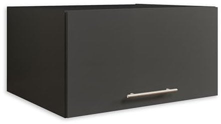 LAUNDREEZY Schrankaufsatz für Waschmaschinenschrank, Anthrazit - Aufsatzschrank für zusätzlichen Stauraum in der Waschküche - 67,5 x 38 x 67,5 cm (B/H/T)