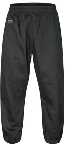 BAY Kung Fu Hose mit Bündchen SCHWARZ Tai Chi Wushu Wu SHU Wing Tsun Chun WT aus Baumwolle Kampfsport Selbstverteidigung Kampfsporthose Yoga Pumphose Traditionell (S)