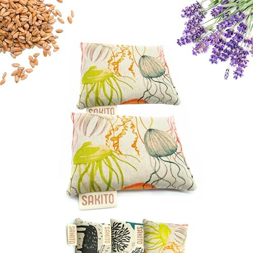 2 (Stk) Körnerkissen Mikrowelle (14x10 cm) - Natürliche Therapie gegen Koliken - Natürliche Wärme für den Bauch und zur Beseitigung von Blähungen, Entspannung für Kinder - Sicher für Babys