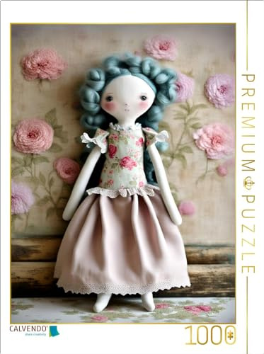 Puzzle · Romantische Puppe Klara | Retro Handarbeit aus der KI · 1000 Teile · Lege-Größe 64 × 48 cm · CALVENDO Puzzle
