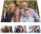 Personalisiertes Familie Tischset - Platzset selbst gestalten 6 Familienmitglied - Platzset mit eigenem Foto und Text - Platzdeckchen Geschenk Geburtstag, Weihnachten, Freunde, Familie - 40x30cm