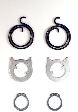 FixitFlo Door Handle KIT for Repairs of 2 Springs 2 Turns x 2.5mm Thick 2 Cam Washers and 2 Circlips (KIT 7, ONE KIT)