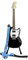 Pictogogo Premium Personalisierter Gitarrengurt – Wählen Sie Text oder Grafik, Farbe & Schriftart, 100% EU-Herstellung, Recyceltes Leder & Plektrumhalter. Bedruckter Gitarrengurt (Hellblau)