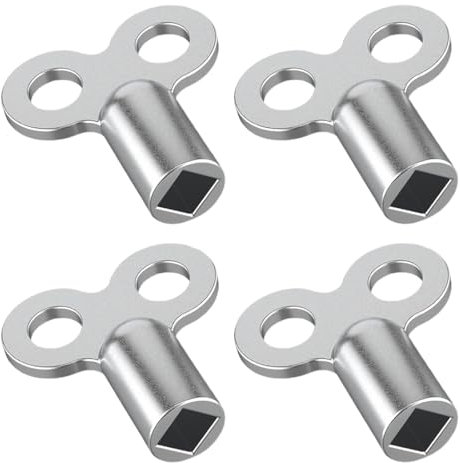 LuLiyLdJ Llave de Purga de Radiador, Llave de Purga de Radiador, Llave de Purga de Radiador, Llave de Purga de Radiador, Llave de Purga de Radiador, Llave de Purga Sólida, 4 Piezas