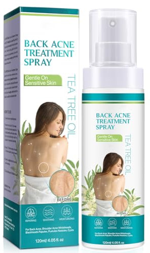 Back Acne Treatment, Back & Body Acne Treatment For Reduce Back Spots & Acne & Lightening Ance Marks, Tea Tree Oil Back Acne Treatment Spray For Back, Body, Chest, All Skin Types