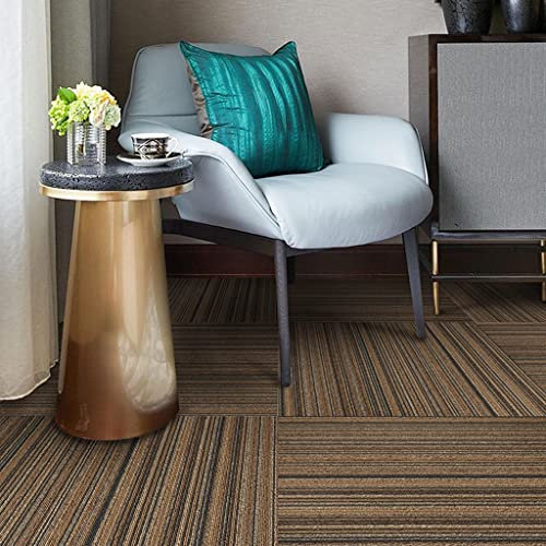 HHOZsafety Flächenteppich, Schlingenflor-Teppichfliesen mit Rutschfester PVC-Rückseite, strapazierfähige Spleiß-Bodenfliesen, Teppich, waschbar, strapazierfähig