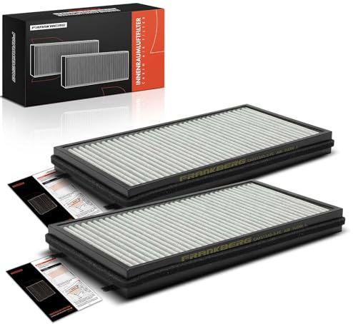 Frankberg 2x Innenraumfilter Pollenfilter mit Aktivkohle Kompatibel mit 7er E65 E66 E67 B7 E65 Phantom VII RR1 Phantom VII Coupe RR3 Phantom VIII Replace# 64116921019