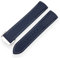 DASEB 20mm 21mm Gummi-Silikon-Uhr-Armband wasserdichtes Uhrband für Iwc markieren DER KLEINE PRINZ Groß Spitfire Armelete Accessoires.(Dark blue white line,19mm)